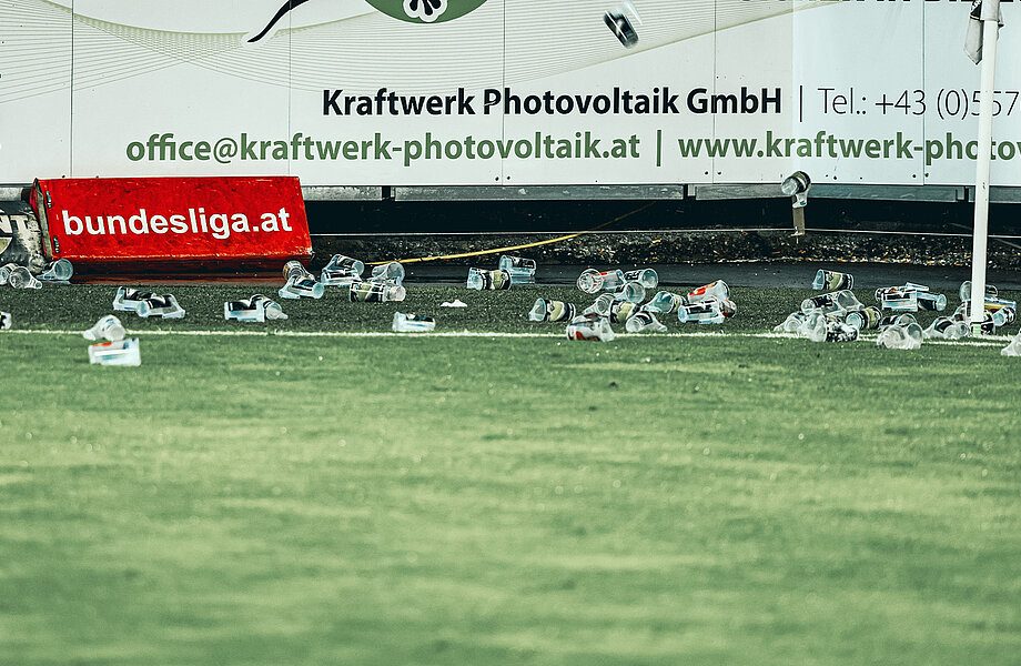 Pfandbecher-Spendenaktion gegen den FK Austria Wien