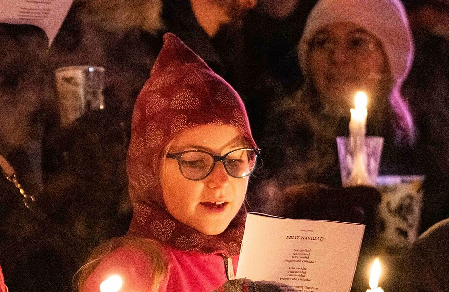 Einstimmung auf Weihnachten beim Weihnachtssingen